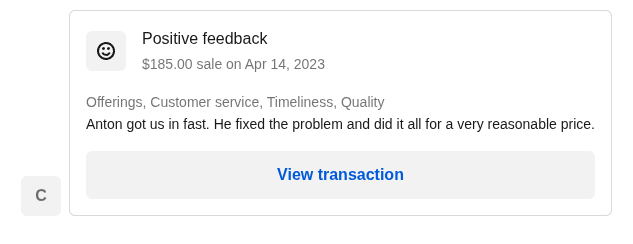 Review from customer states got us in fast. fixed the problem and did it all for a very reasonable price